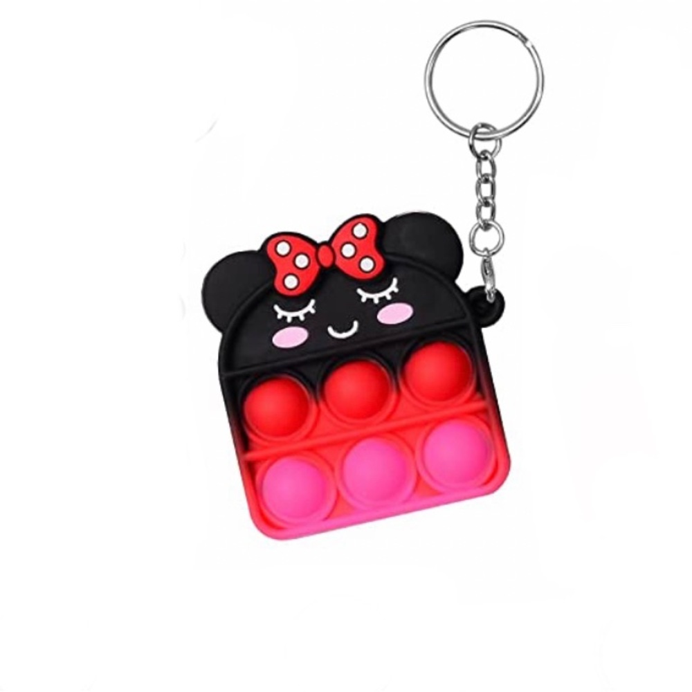 Fidget Toy Pop its Keychain Bubble Wrap Adult Toys Mini Pop Kids Toys Minnie New